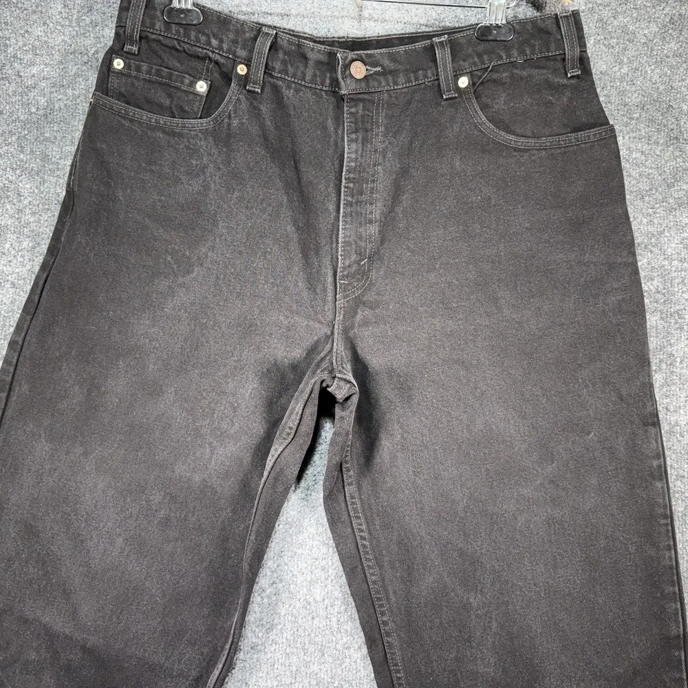 Levis 560 Jeans Men (Fit 36x34) Black Wide Loose Tapered Vintage Made in USA 90s